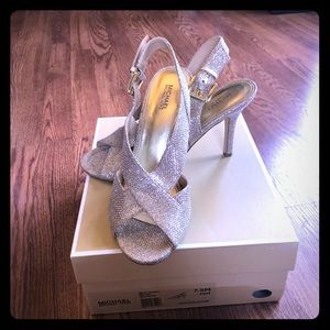 MICHAEL KORS Glitter Becky crisscross sandal